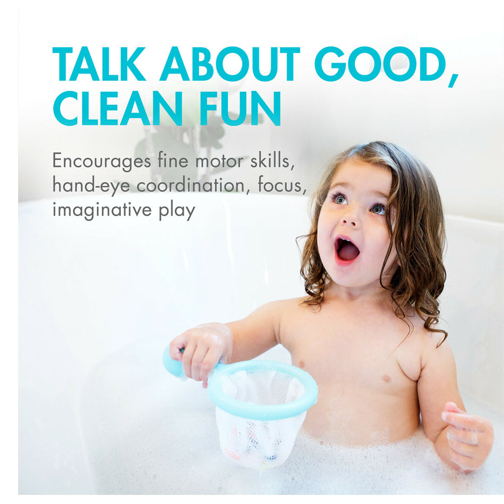 4pc Boon Water Bugs Bath Toy w/Fishing Net 10m+