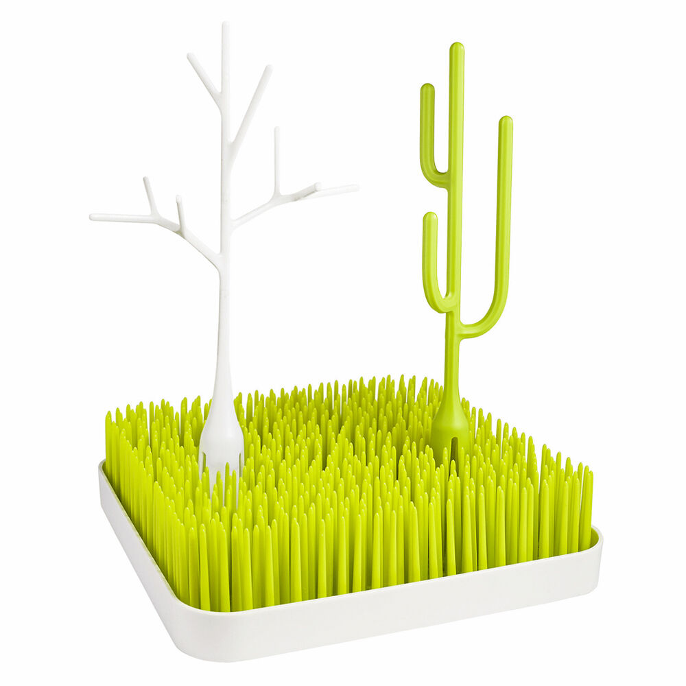 2X Boon Poke/Twig 27cm Bottle Drying Rack Accessory White/Green