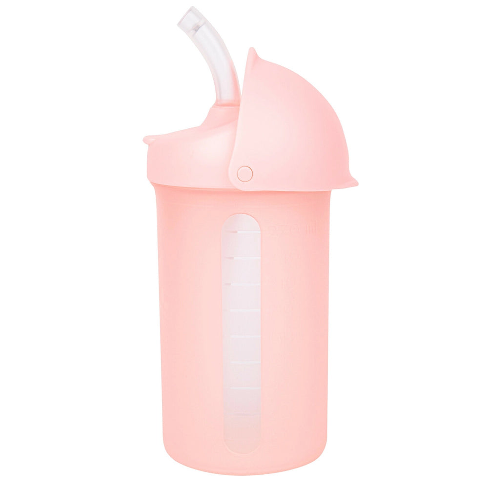 Boon Swig Water Bottle With Silicone Straw Blush 270ml 6m+