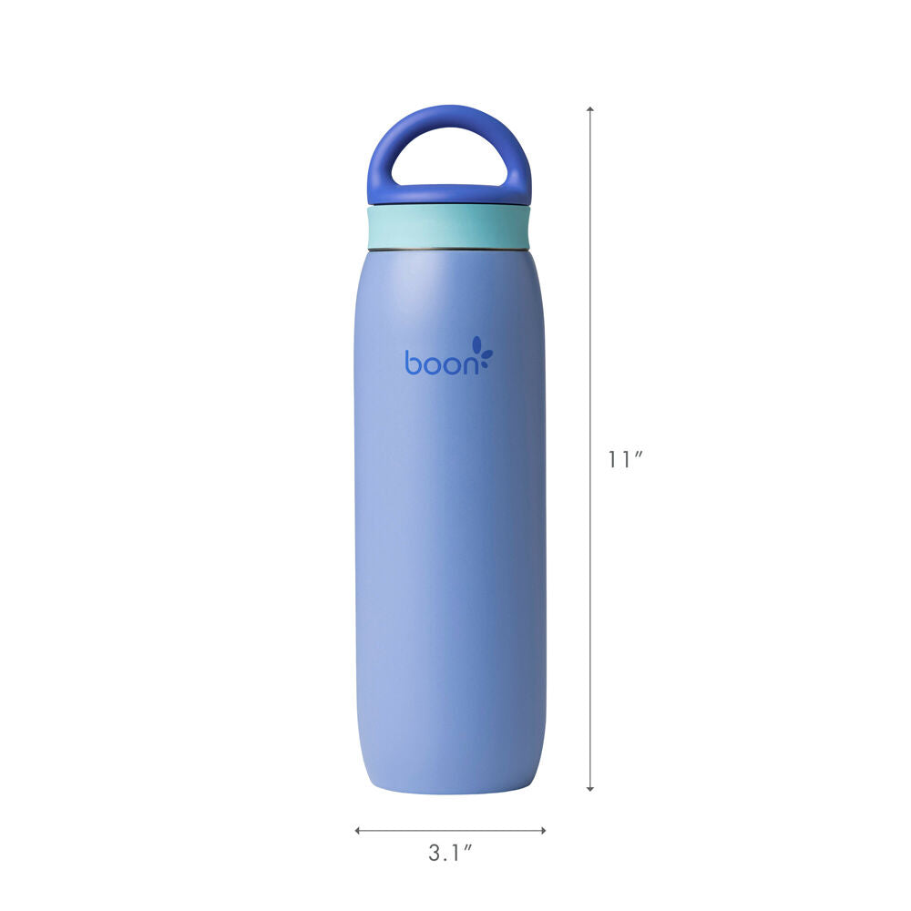 Boon Frosh Stainless Steel Breast Milk Storage Flask/Container Blue 700ml