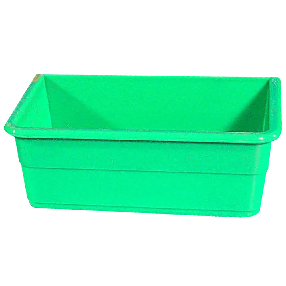 6PK ShowMaster Rectangle Seed Cup Bird Feeder/Waterer Green