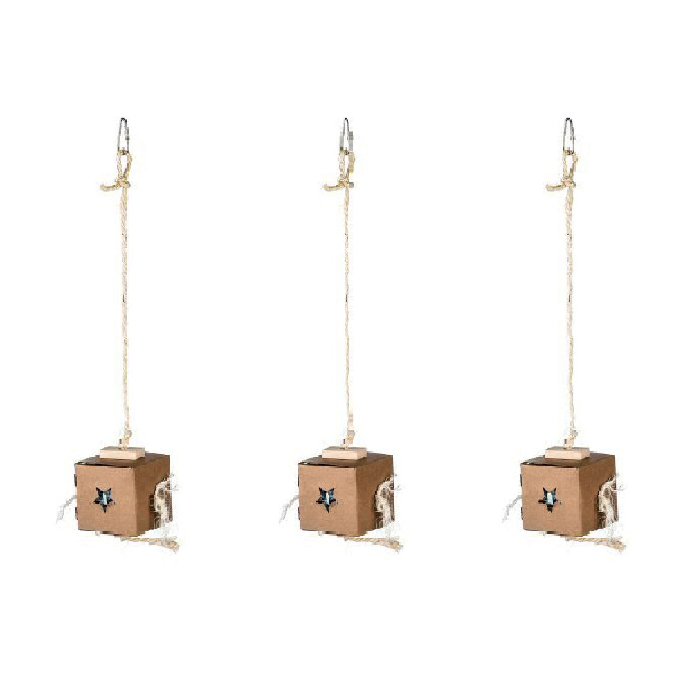 3x Nature Island Hanging Shred & Find Foraging Pet Cage Bird Toy