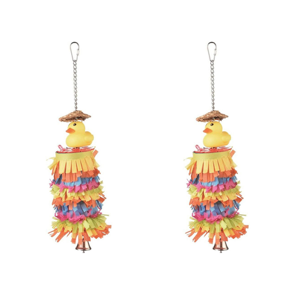 2x Nature Island Hanging Pinata Garland Bird Pet Cage Interactive Toy Large
