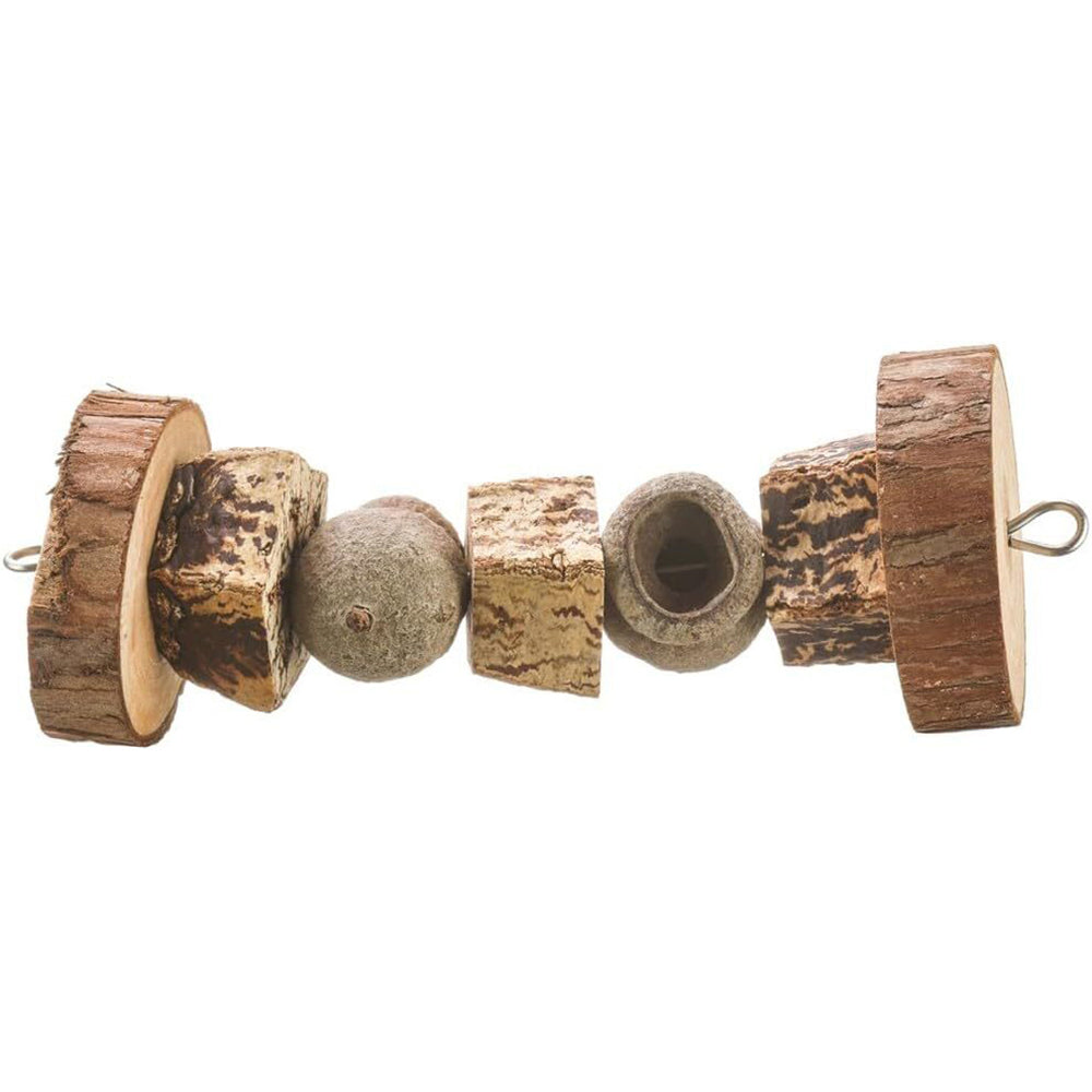 3x Nature Island 15x6cm Dumbbell Natural Wood Rabbit/Guinea Pigs Pet Cage Toy