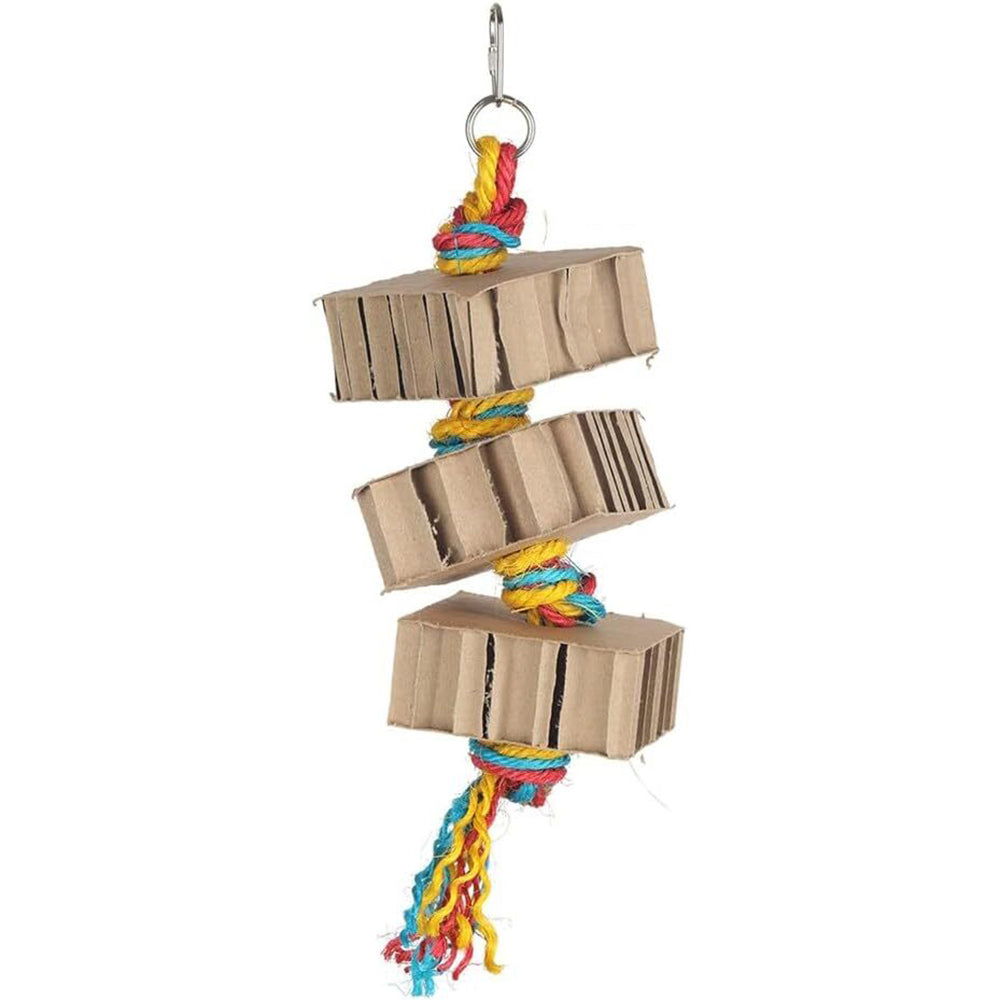 3x Nature Island 33x9cm Small Blocks n Knots Bird Pet Cage Toy