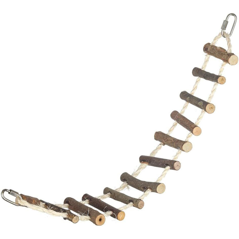 2x Natural Island Sisal Rope & Log Bridge Bird Pet Toy Medium