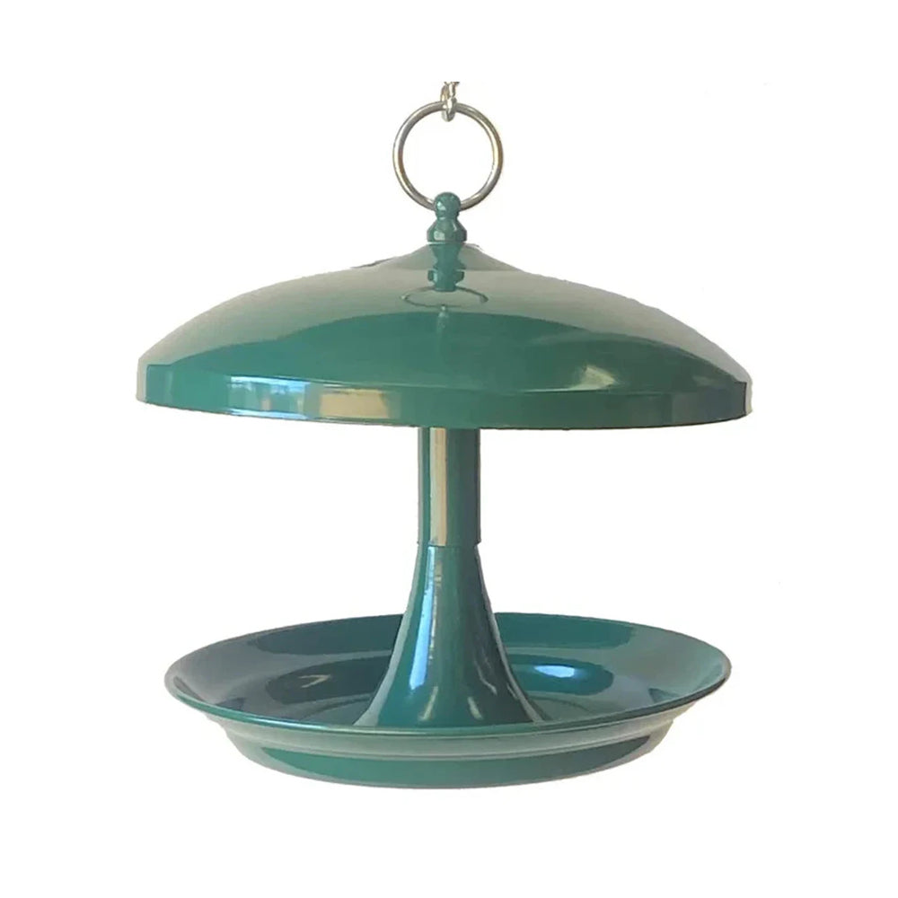 2PK Percell Metal Outdoor Hanging Bird Feeder - Green