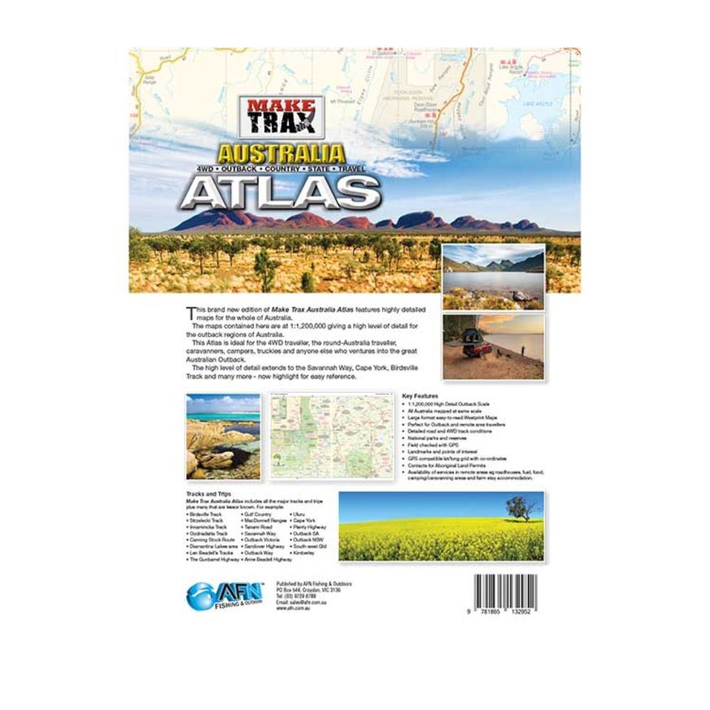 Make Trax Australia Off-road Atlas 128-Pages 30x23cm