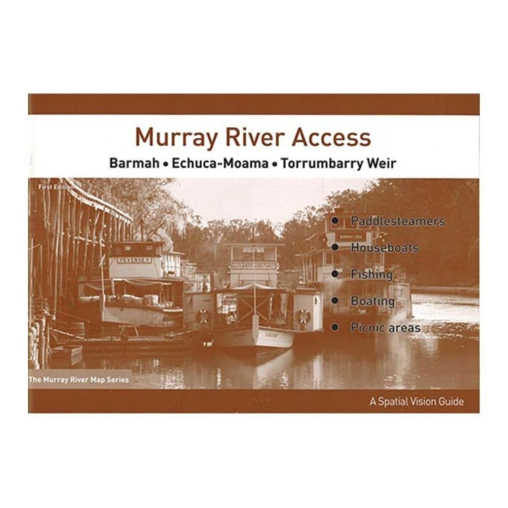 3PK Murray River Access Book #2 Fishing Guide 38-Pages 21x30cm - Brown