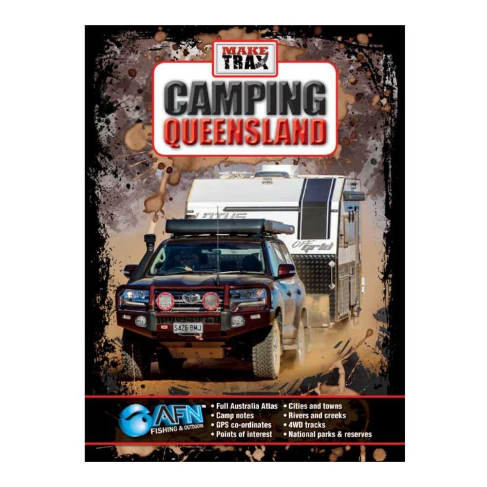 Make Trax Camping Queensland 68-Pages Travel Book 26.5x19.5cm