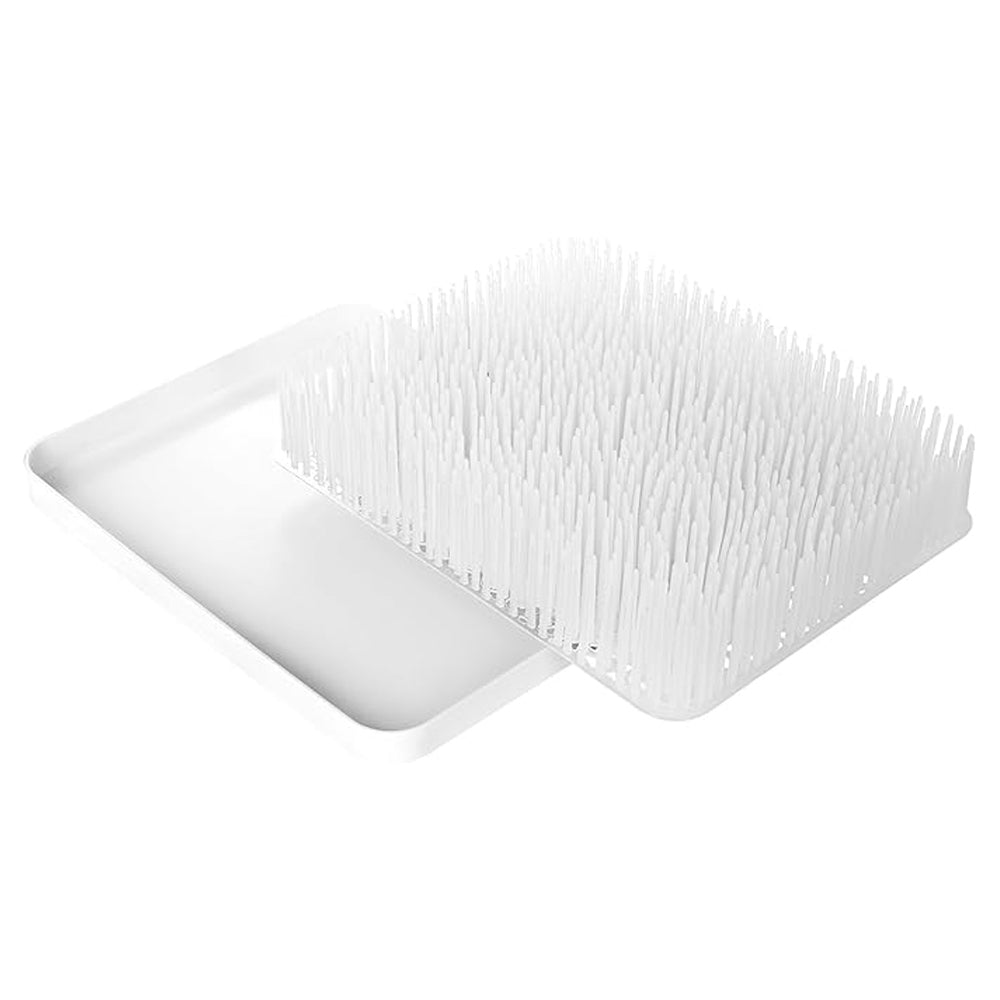 Boon LAWN Multi Purpose Countertop Bench Bristle Drying Rack - White