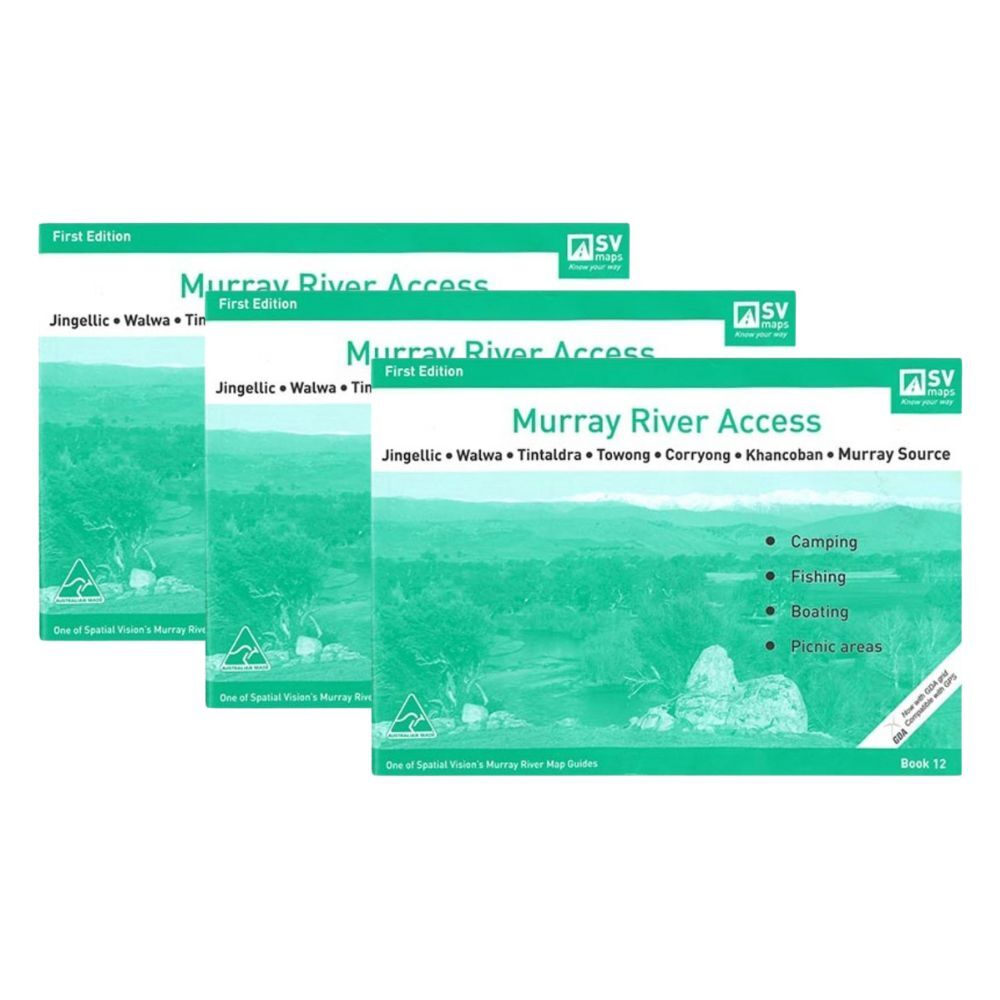 3PK Murray River Access Book #12 Fishing Guide 22-Pages 30x21.5cm - Green