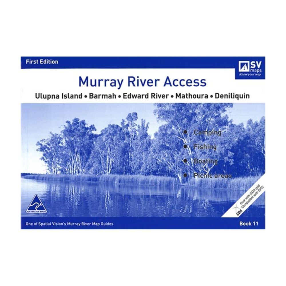 3PK Murray River Access Book #11 Fishing Guide 48-Pages 21x30cm - Blue