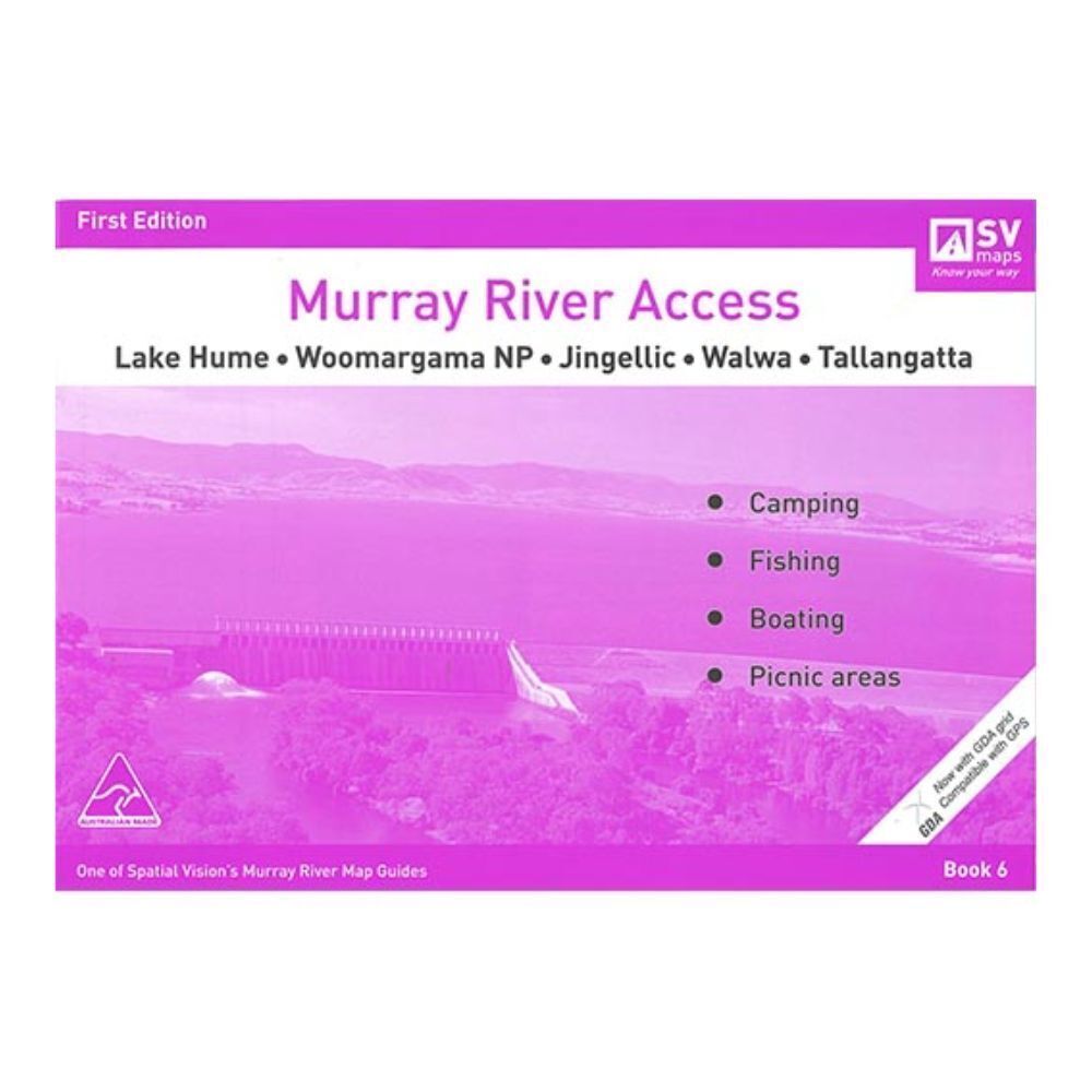 3PK Murray River Access Book #6 Fishing Guide 40-Pages 21x30cm - Purple