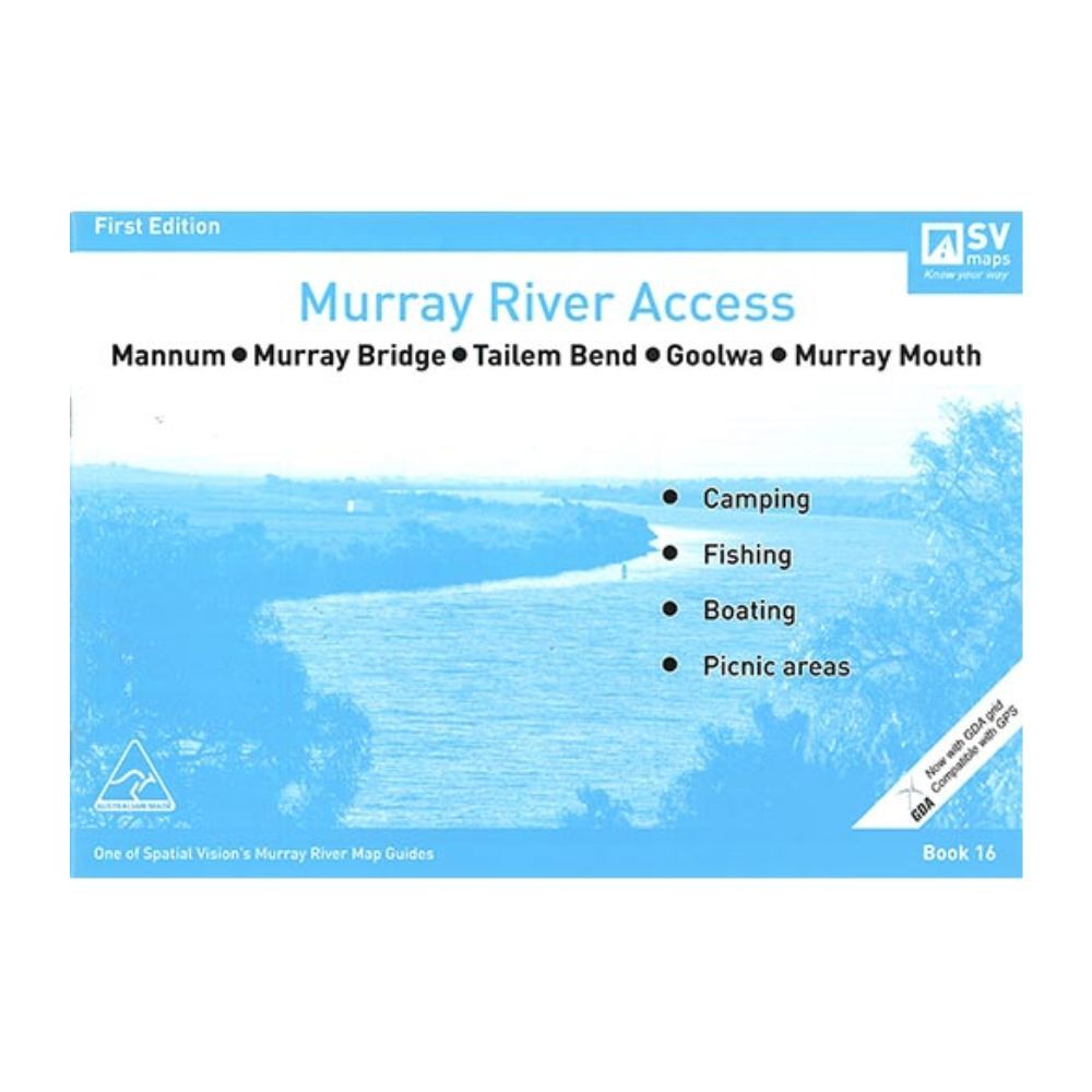 Murray River Access Book #16 Fishing Guide 36-Pages 21x30cm - Blue