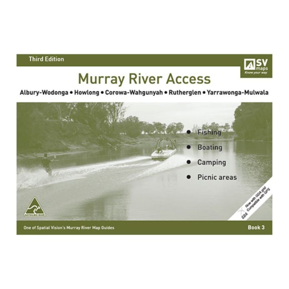 3PK Murray River Access Book #3 Fishing Guide 38-Pages 26.5x18.5cm - Green