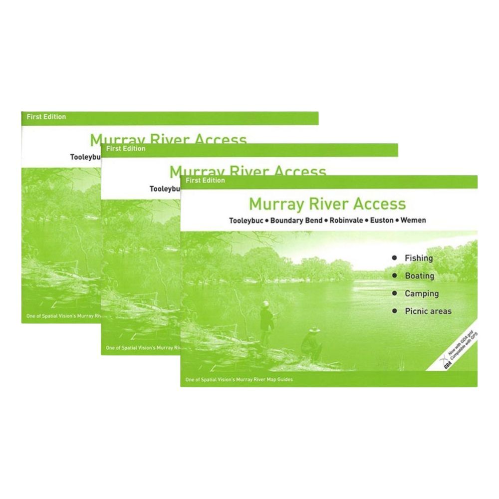 3PK Murray River Access Book #7 Fishing Guide 46-Pages 21x30cm - Green