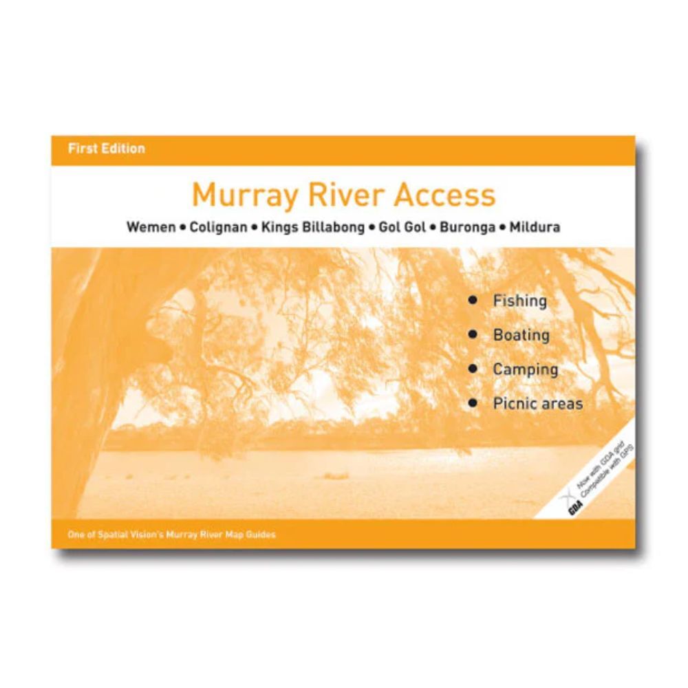 Murray River Access Book #8 Fishing Guide 36-Pages 21x30cm - Orange