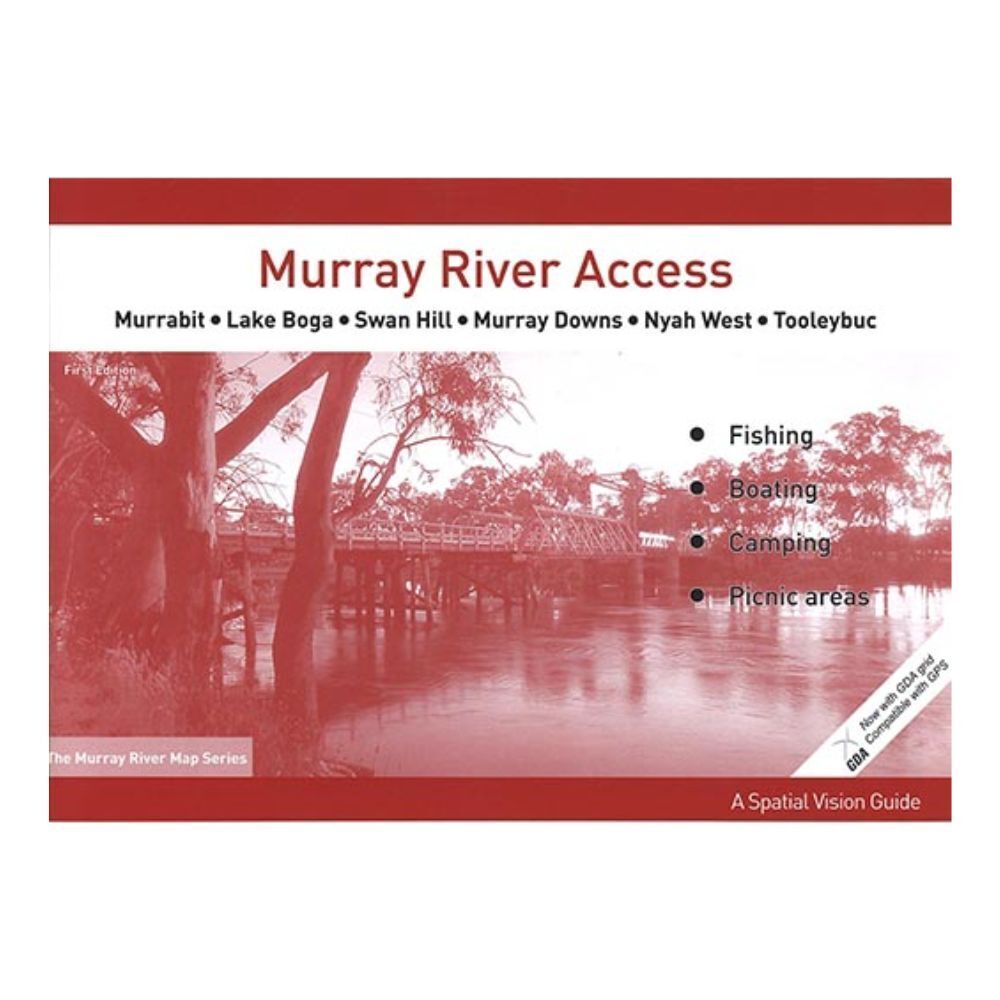 3PK Murray River Access Book #8 Fishing Guide 36-Pages 21x30cm - Orange