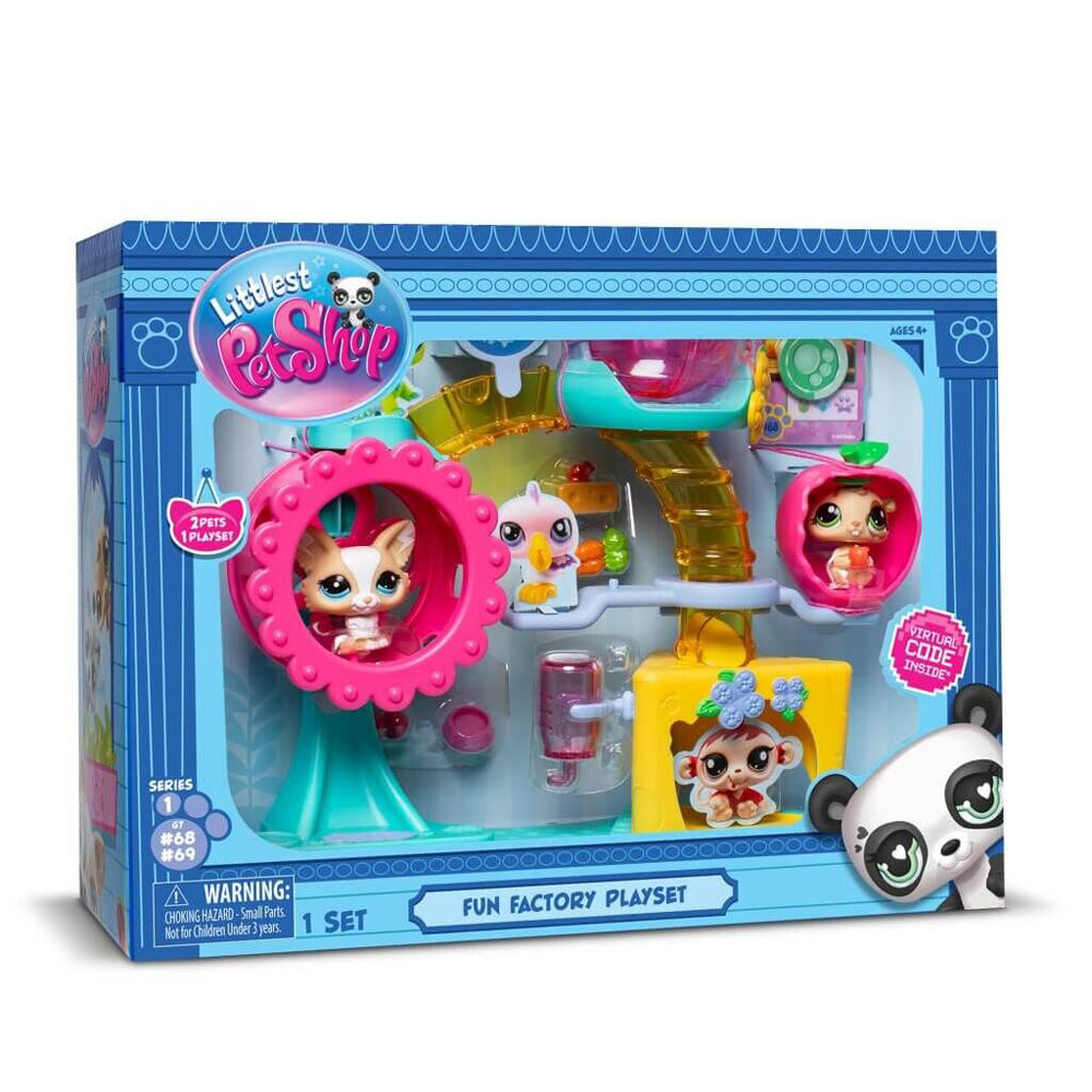 Littlest Pet Shop Fun Factory Playground Playset Kids 4y+