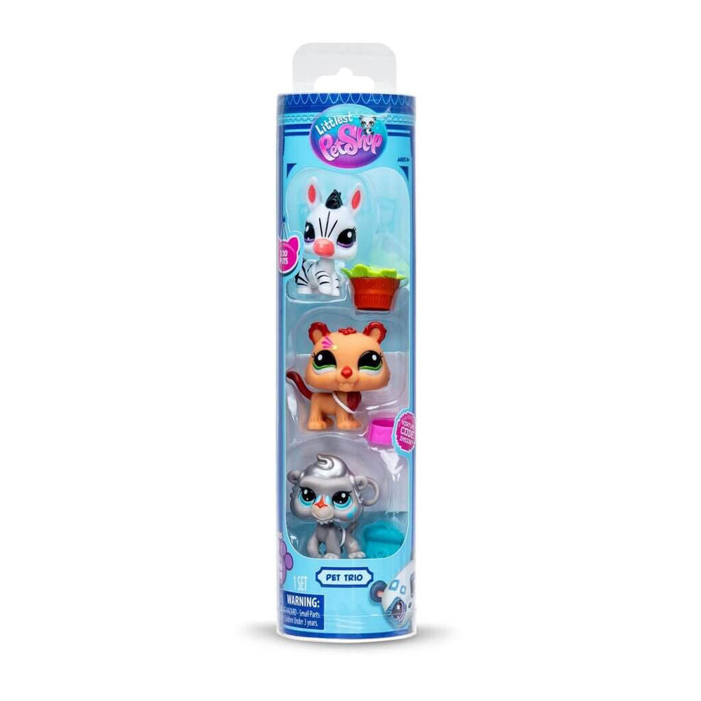 2x 3pc Littlest Pet Shop Mini Animal Figure Toys S2 in Tube Assorted Kids 4y+