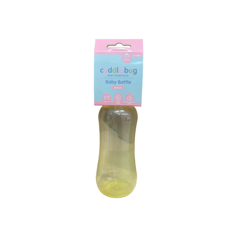 6PK Cuddle Bug Baby Bottle 300ml Bubble Design 3 A/C Kw8002 Assorted