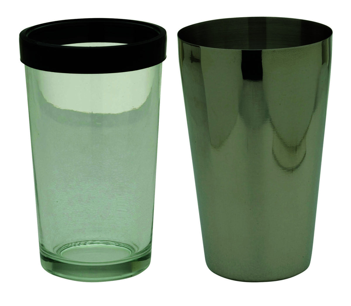 2pc Barpro Boston Cocktail Shaker Stainless Steel Mixer Kit Silver