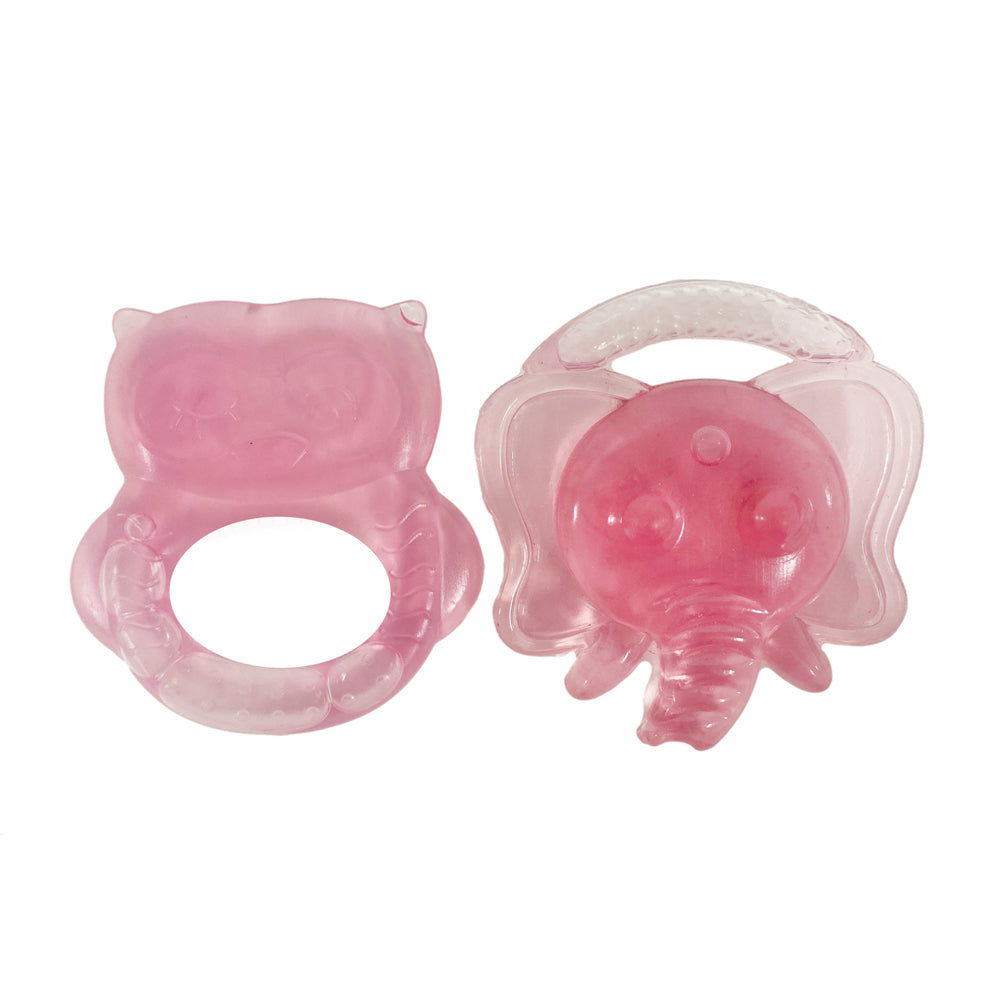 3x 2pc Cuddle Bug Baby Water Filled Teethers 18x17cm Assorted