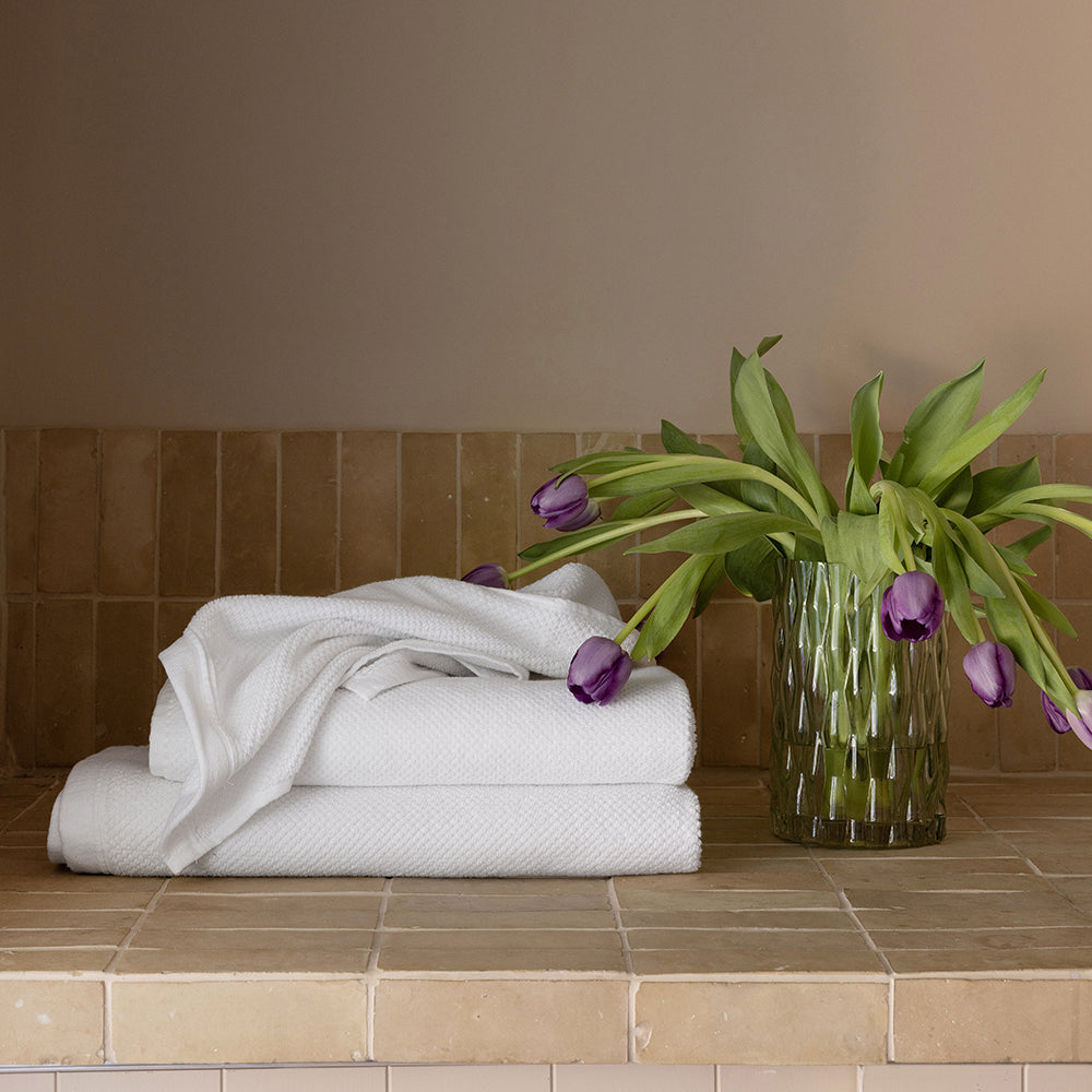 2pc Bambury Ultra soft Angove Bath Sheet 80x160cm White Cotton Woven