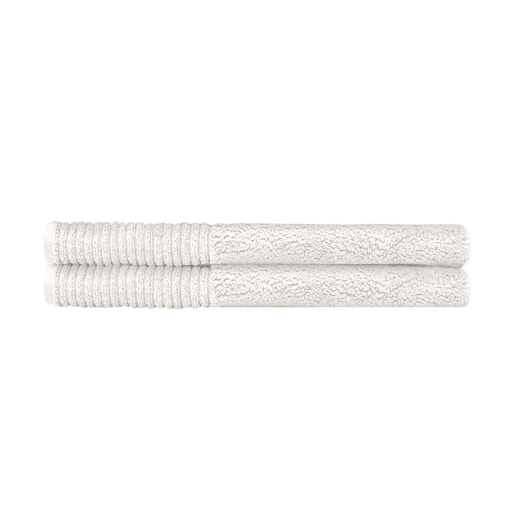 2pc Bambury Bathroom Floor Elvire Bath Mat 2 Pack Ivory Cotton Woven
