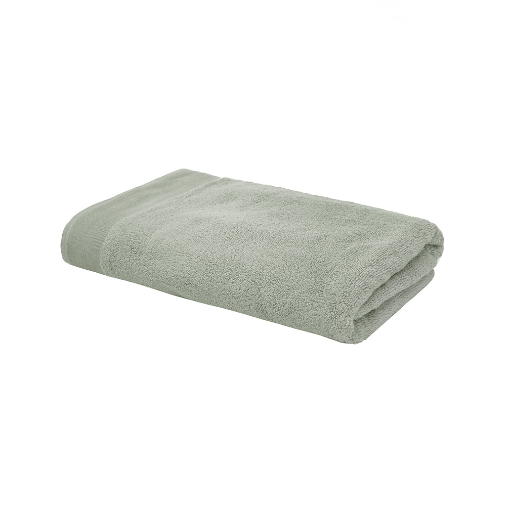 2pc Bambury Ultra soft Elvire Bath Towel 2 Pack Sage Cotton Woven