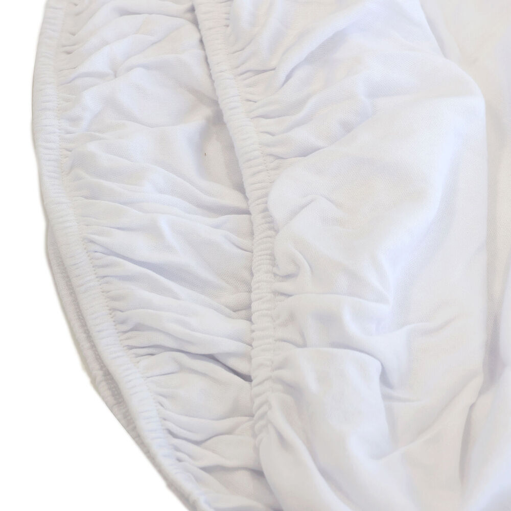 2x 2pc Bubba Blue Soft Jersey Moses Basket Fitted Baby Bed Sheets