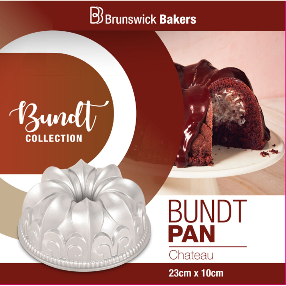 Brunswick Bakers Chateau Cast Bundt Pan Aluminum Non-Stick 23x10cm