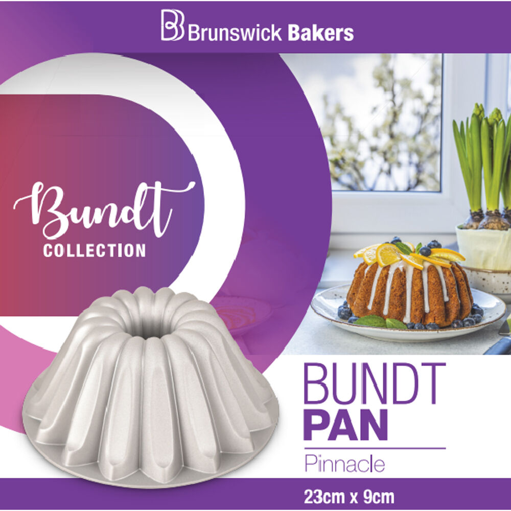 Brunswick Bakers Pinnacle Cast Bundt Pan Aluminum Non-Stick 23x9cm