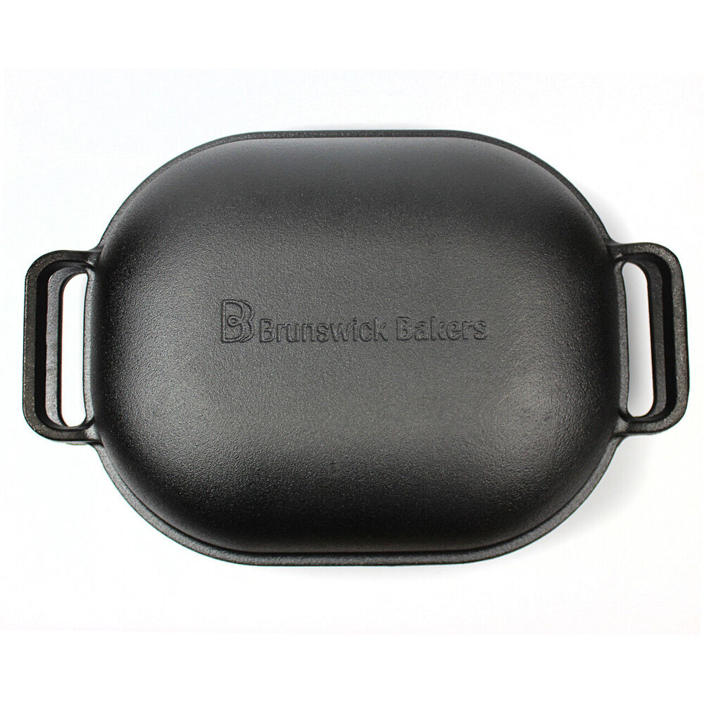 Brunswick Bakers Pre-seasoned Cast Iron Bread Baking Pan 39x26cm - Black