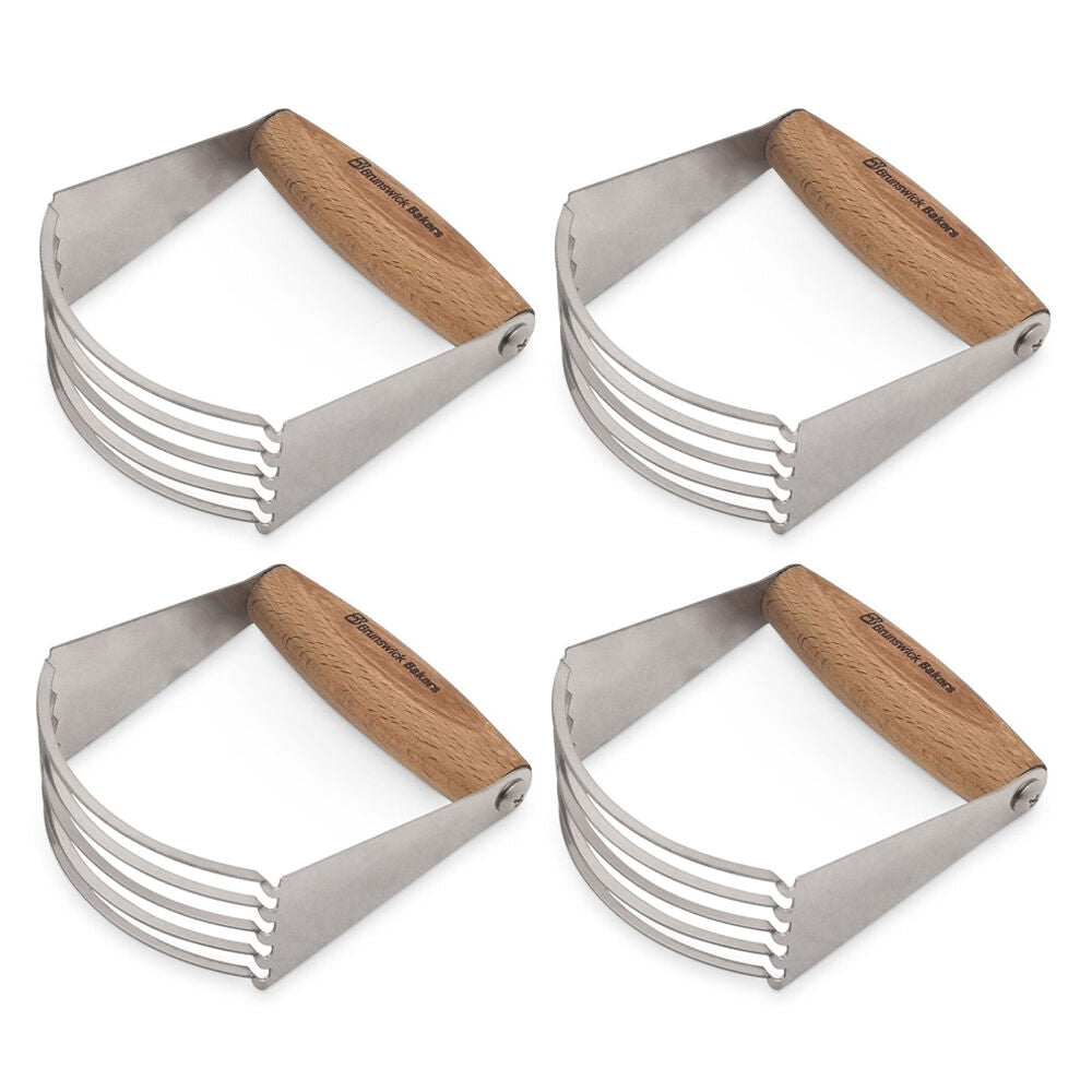 4PK Brunswick Bakers Stainless Steel 5-Blades Pastry Cutter/ Blender
