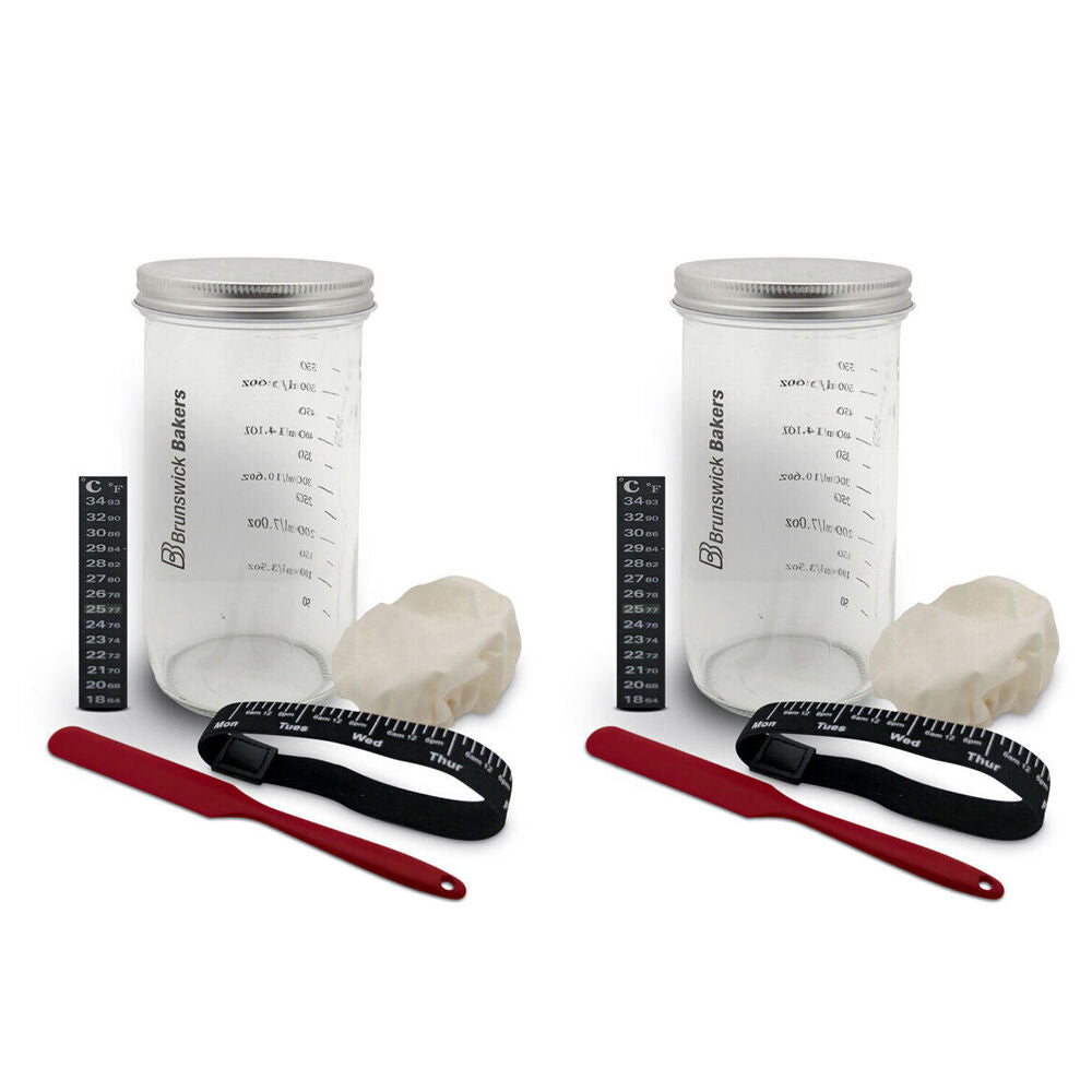 2x 6pc Brunswick Bakers Sourdough Starter Kit Bread Baking Tools