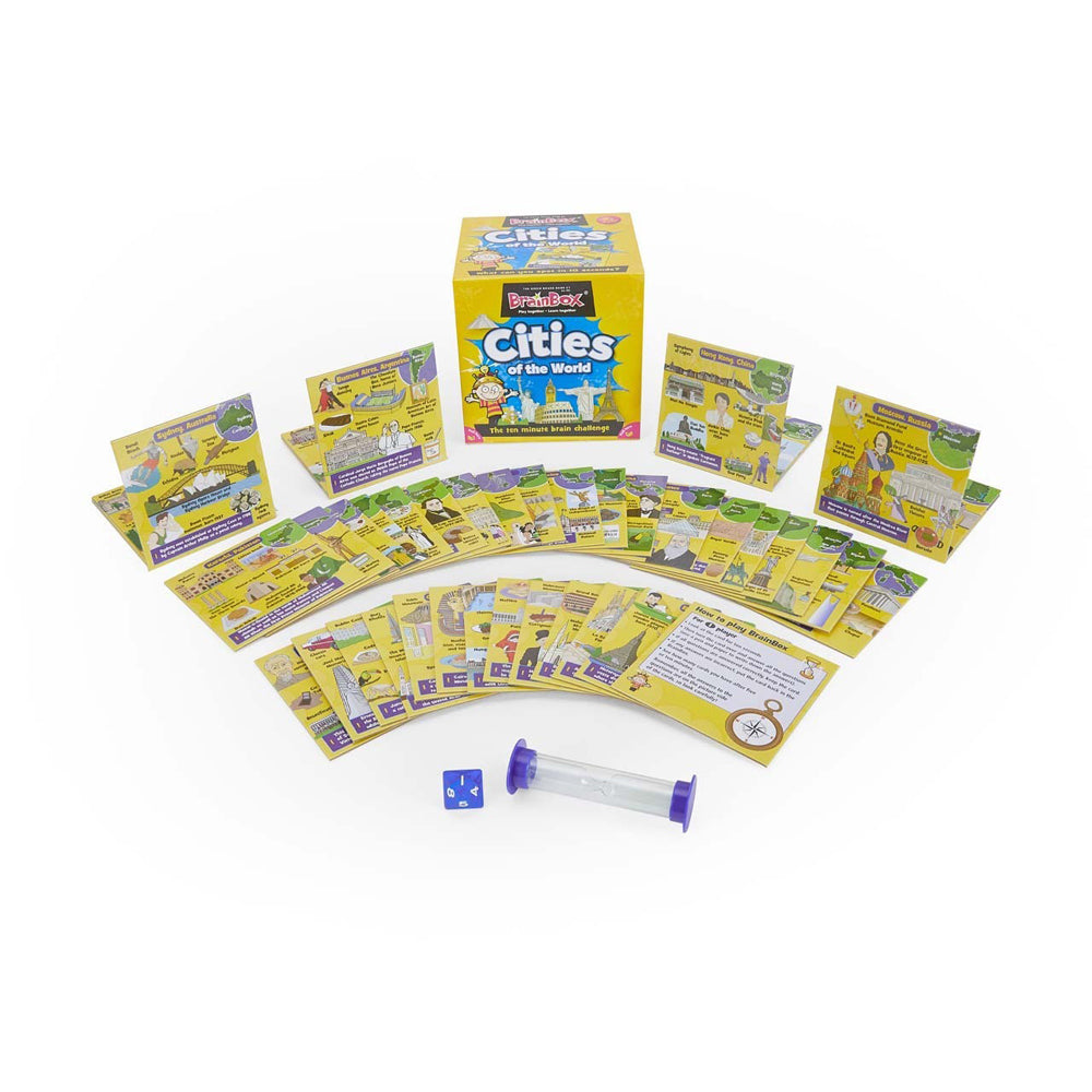 Brainbox Cities Memory Brain Card Game Kids/Children 8y+