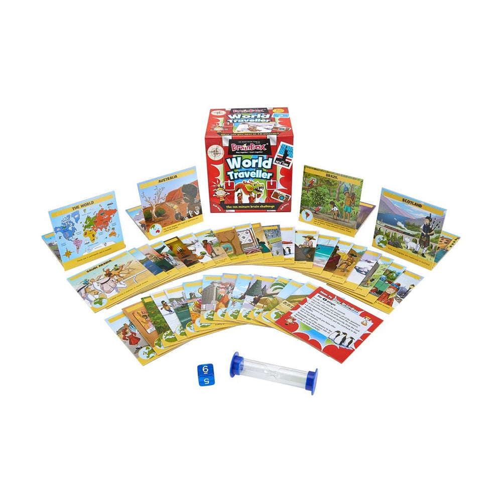 Brainbox World Traveller Brain Card Game Kids/Children 6y+