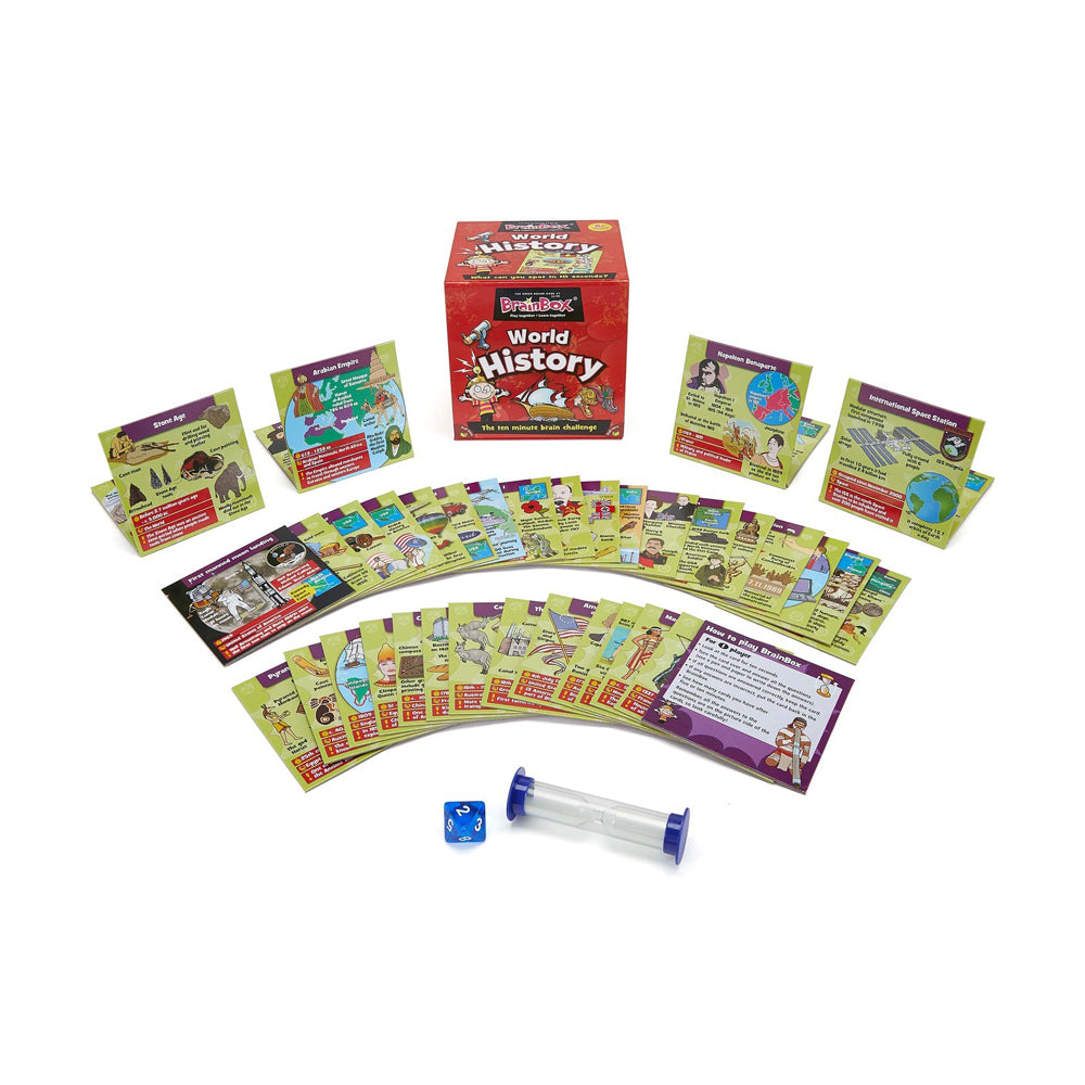 Brainbox World History Memory Brain Card Game Kids/Children 8y+