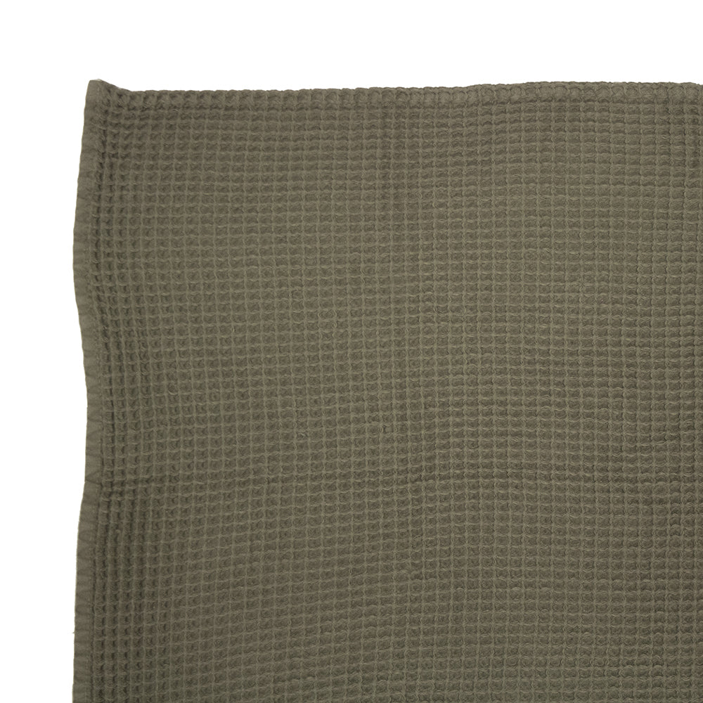 Bambury Home Living soft Waffle Hand Towel 40x70cm Olive Cotton