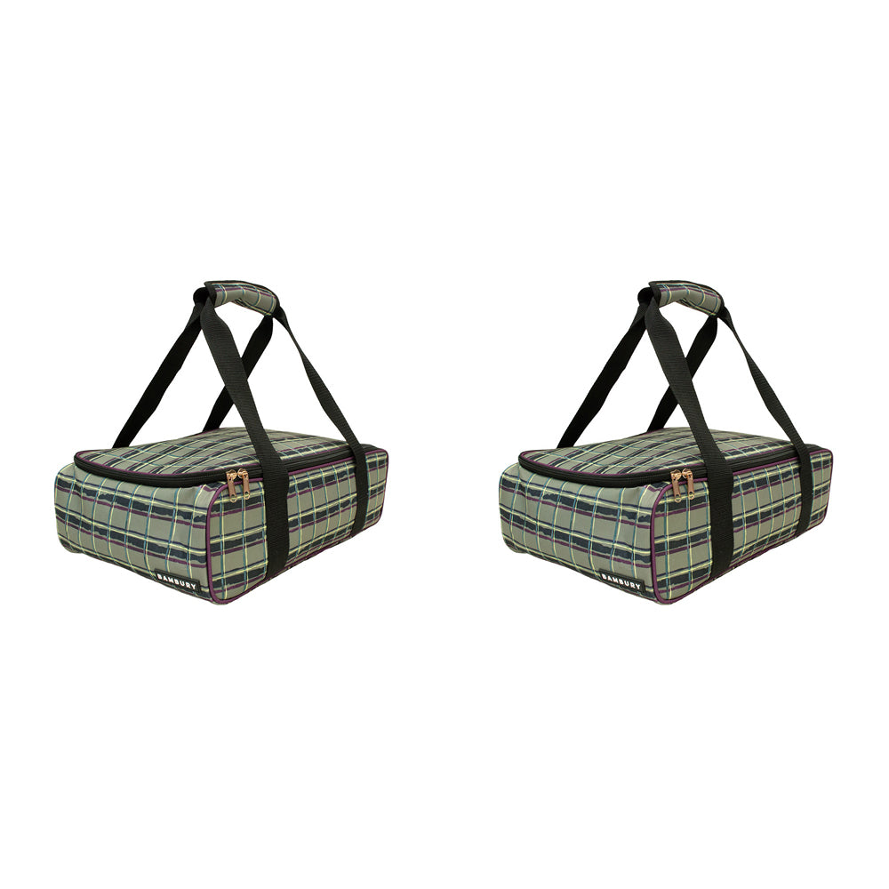 2PK Bambury Felix Insulated Food Carrier Cooler Bag 40x27cm
