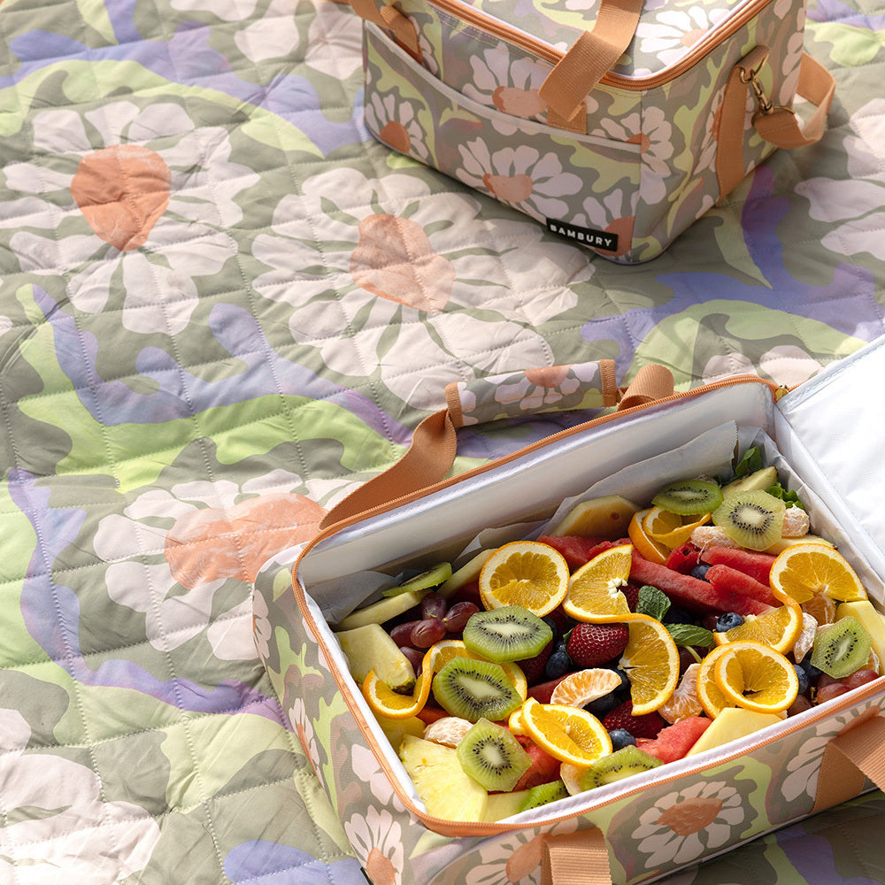2PK Bambury Sadie Insulated Food Carrier Cooler Bag 40x27cm