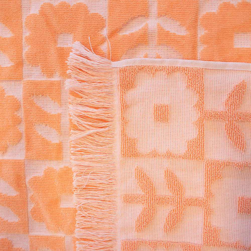 Bambury HiLo Cotton Beach Towel Bloom 90x170cm - Peach