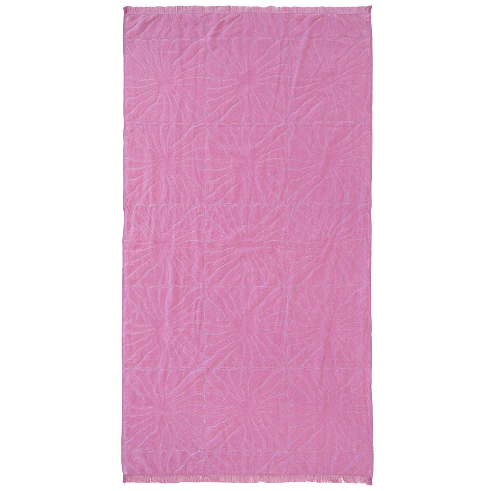 Bambury HiLo Cotton Beach Towel Dandy 90x170cm - Orchid