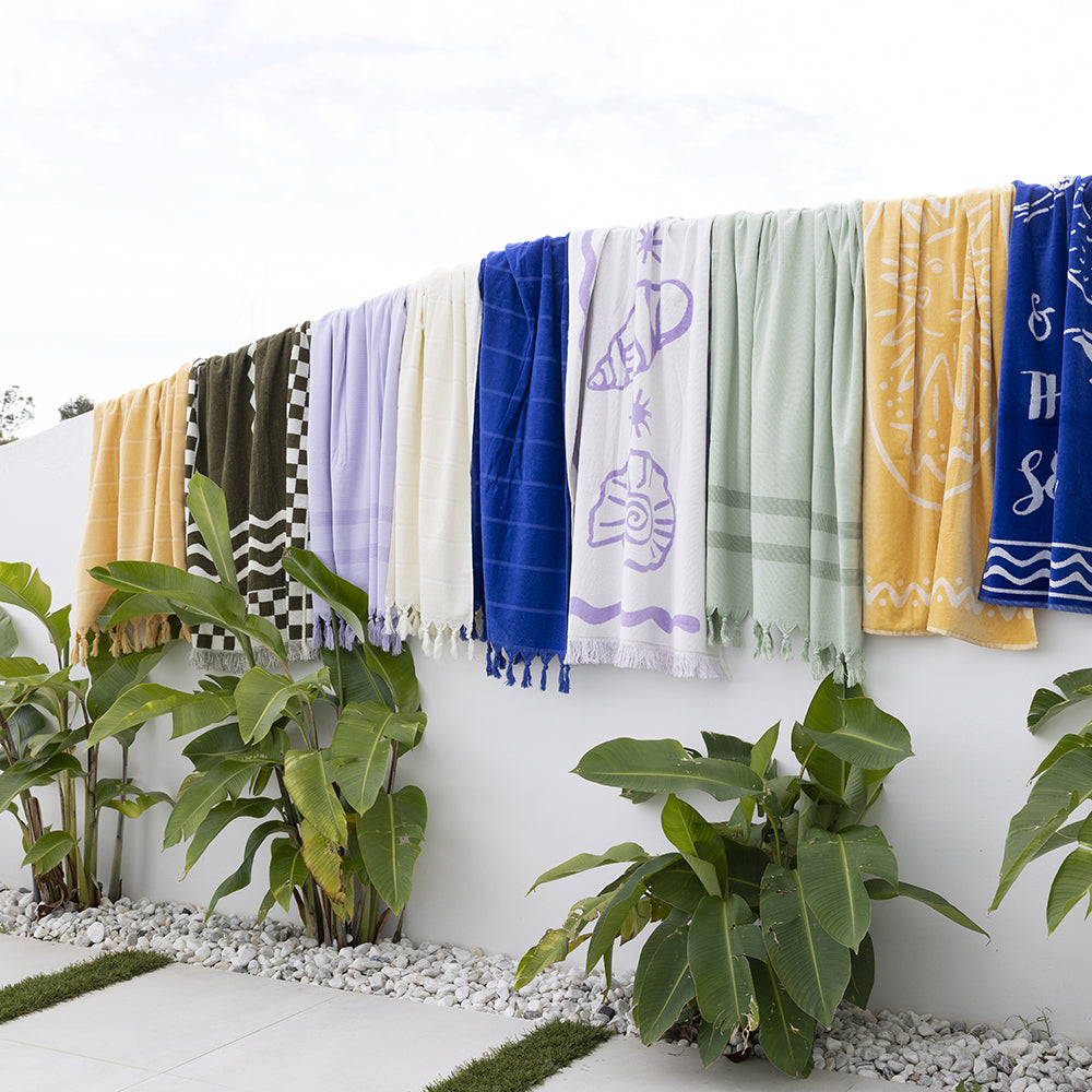 Bambury Ultra soft Durable Eos Beach Towel 90 x 170cm Cotton Woven