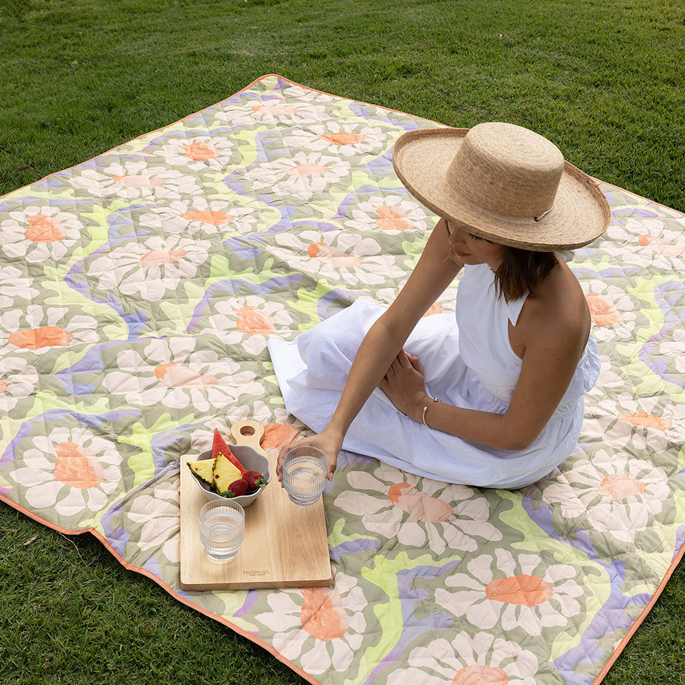 Bambury Sadie Polyester Picnic Rug Water Resistant Outdoor Mat 200x200cm