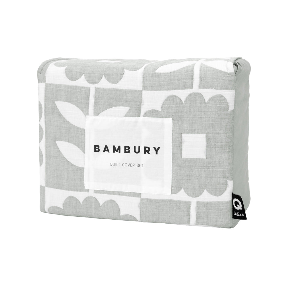 Bambury Bloom Poly/Cotton Quilt Cover w/ Pillowcase Set