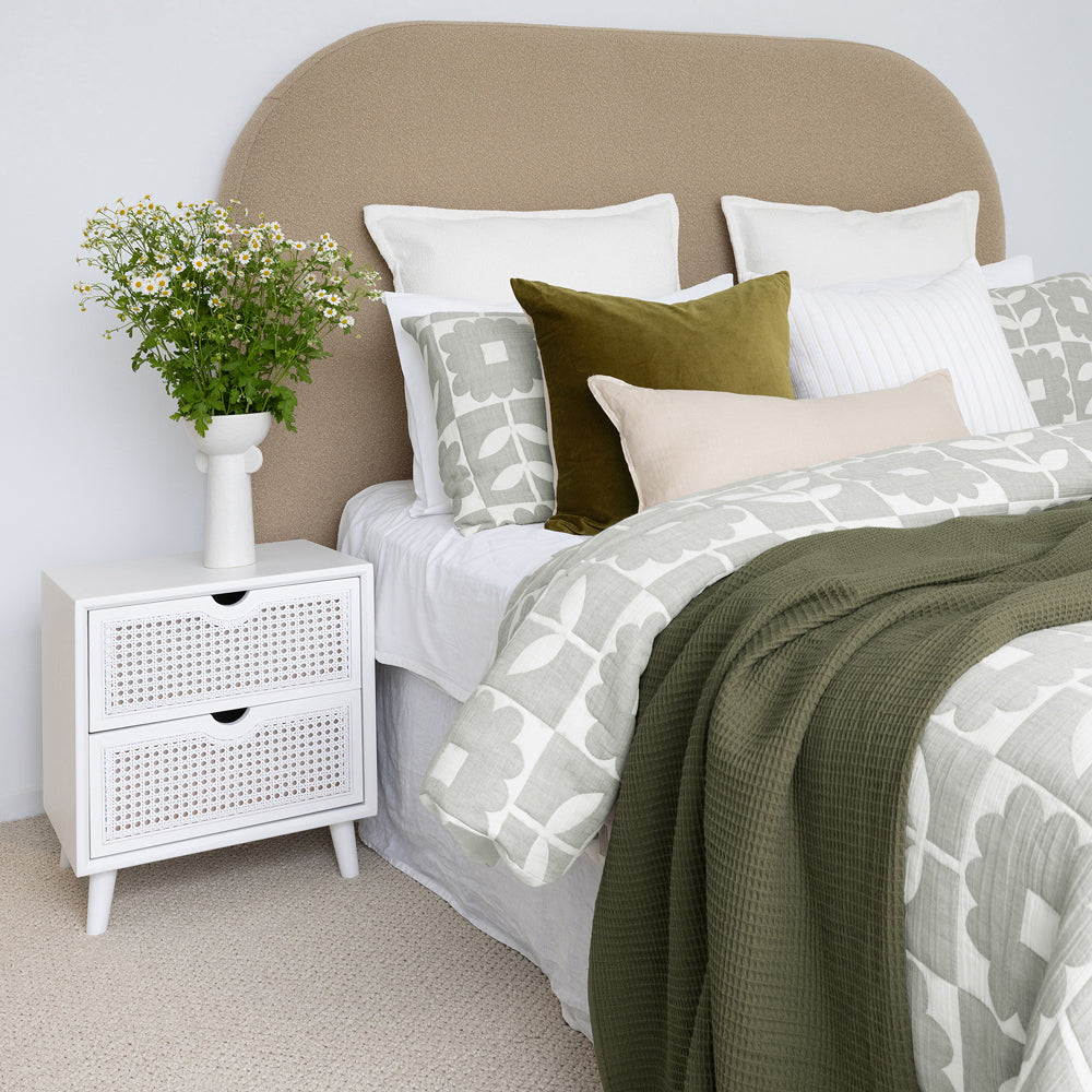 Bambury Bloom Poly/Cotton Quilt Cover w/ Pillowcase Set
