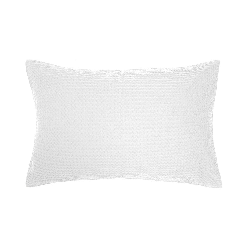 Bambury Melville Quilt Cover Set White King Bed Soft Woven Home